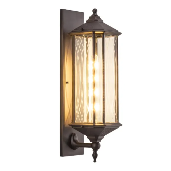 American Simple Wall Lamp Outdoor Waterproof Villa Door Balcony Outer Wall Corridor Aluminum European LED Wall Lamp IP65 - Image 2